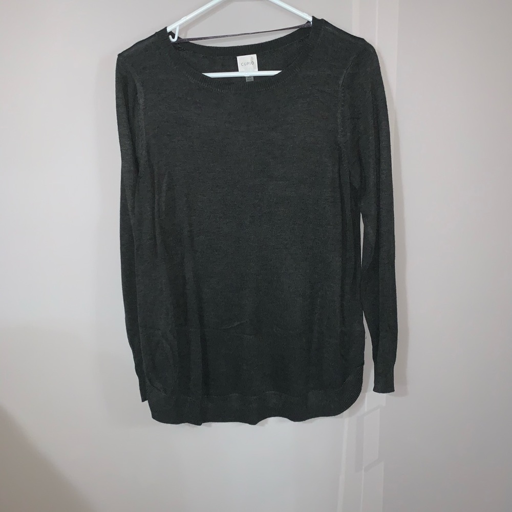 Cupio Gray Basic Sweater - image 5